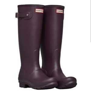 Hunter Original Tall Aubergine Boots